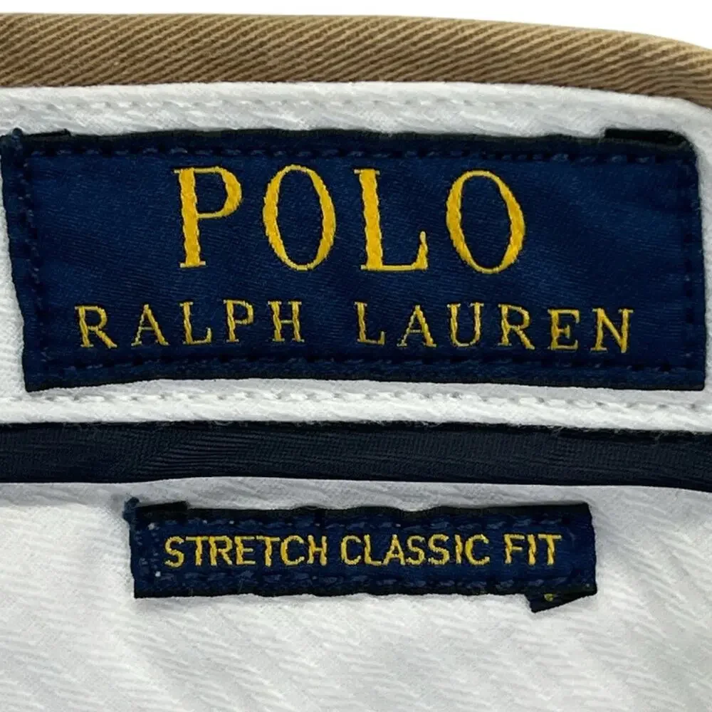 Polo Ralph Lauren Mens Chino Pants Cotton Stretch Tan Khaki 34x32 Classic Fit